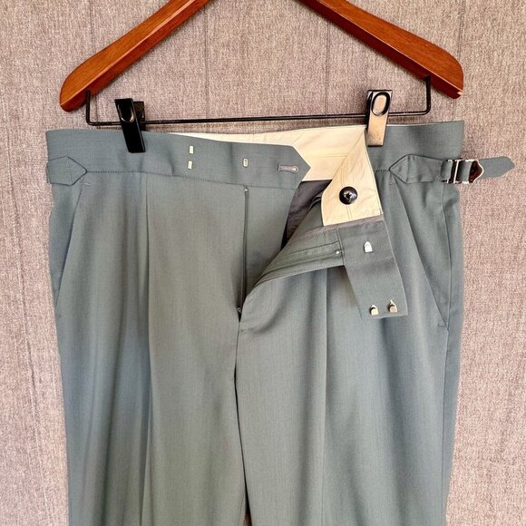 Everlane The ’80s Italian Wool Straight Leg Pleat Front Trousers Plus Size 14 - Picture 5 of 14